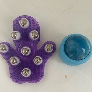 Purple and Blue Massage Roller Set